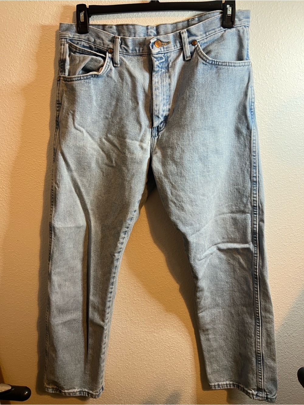 Wrangler Light Wash Men’s Jeans - Classic Straight Leg